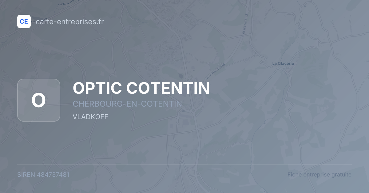 OPTIC COTENTIN — 484737481 — fiche entreprise