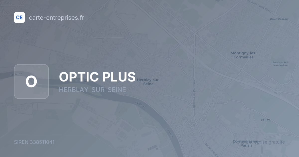 OPTIC PLUS — 338511041 — fiche entreprise