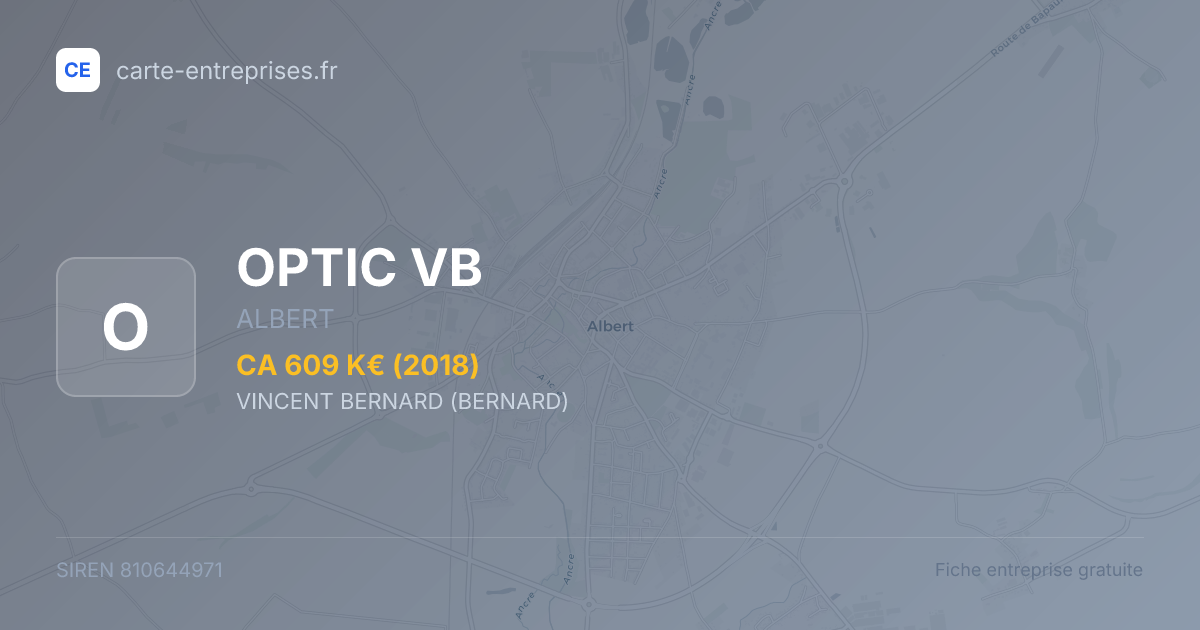 OPTIC VB — 810644971 — fiche entreprise