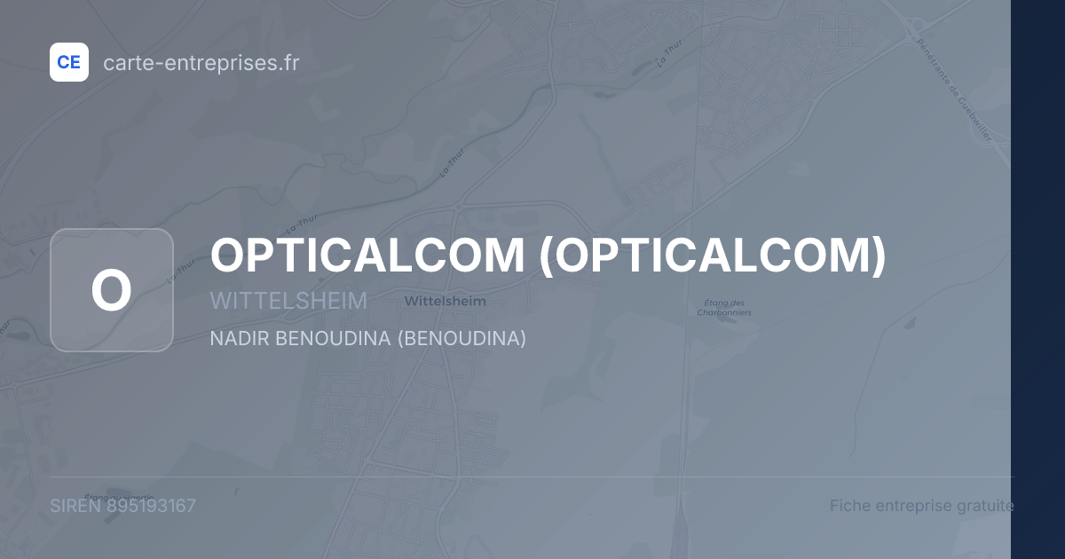 OPTICALCOM — 895193167 — fiche entreprise