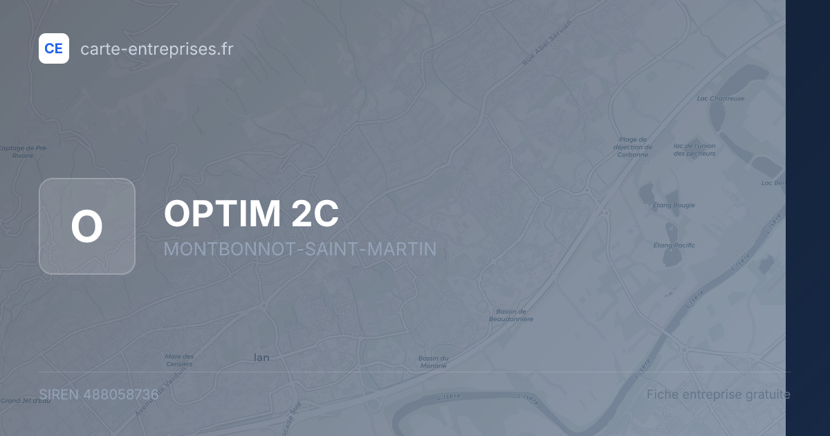 OPTIM 2C — 488058736 — fiche entreprise