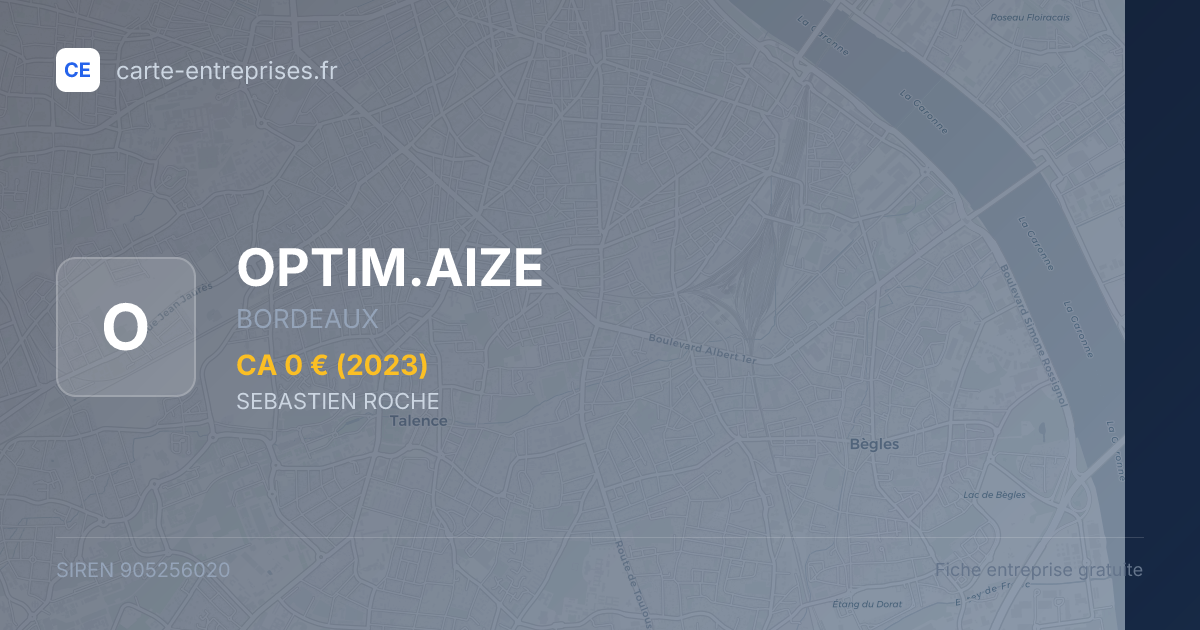 OPTIM.AIZE — 905256020 — fiche entreprise