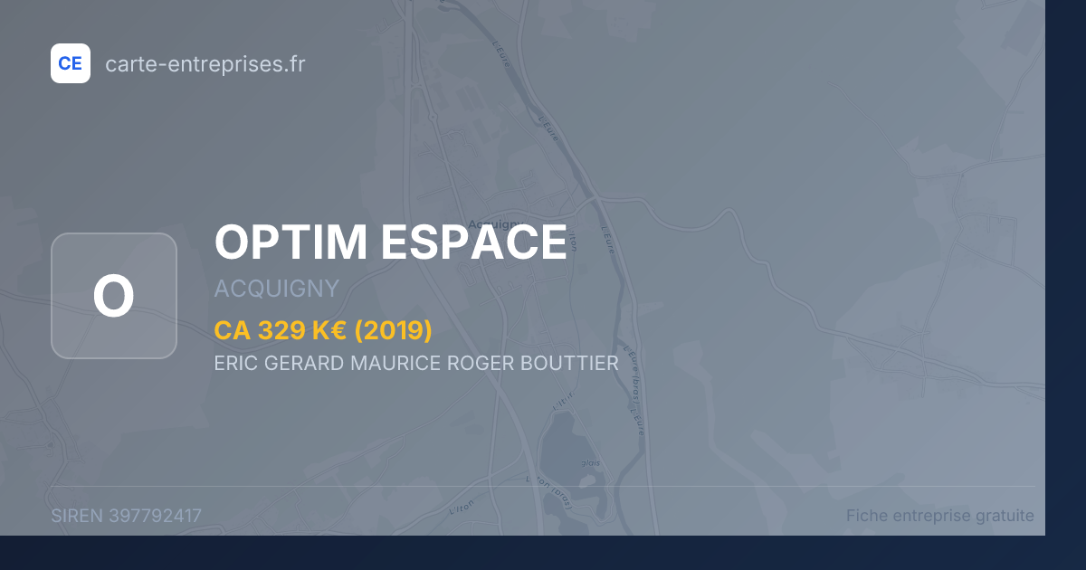 OPTIM ESPACE — 397792417 — fiche entreprise