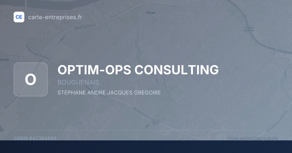 OPTIM-OPS CONSULTING — 842364804 — fiche entreprise