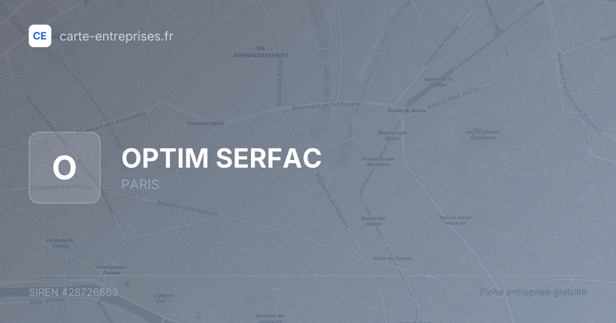 OPTIM SERFAC — 428726863 — fiche entreprise