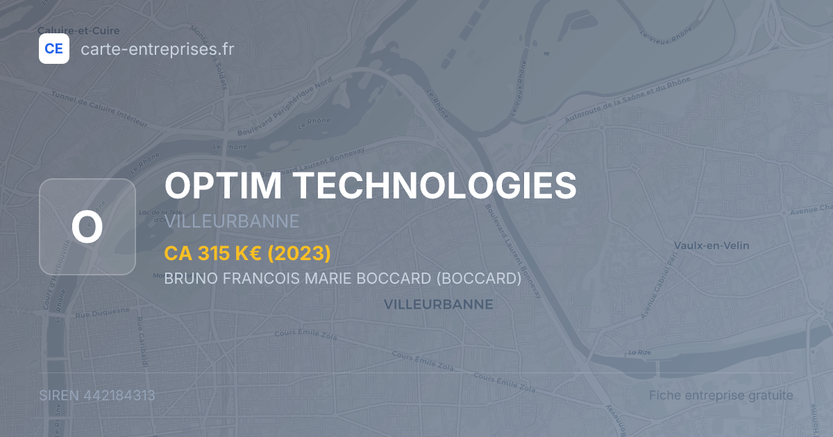 OPTIM TECHNOLOGIES — 442184313 — fiche entreprise