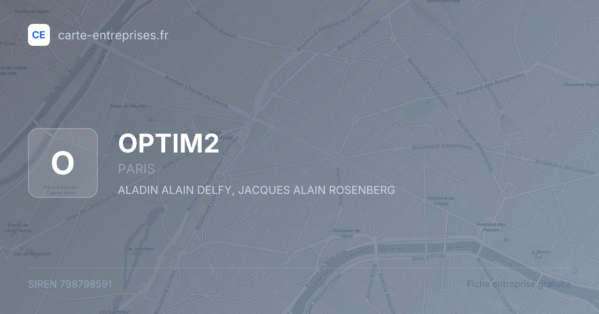 OPTIM2 — 798798591 — fiche entreprise