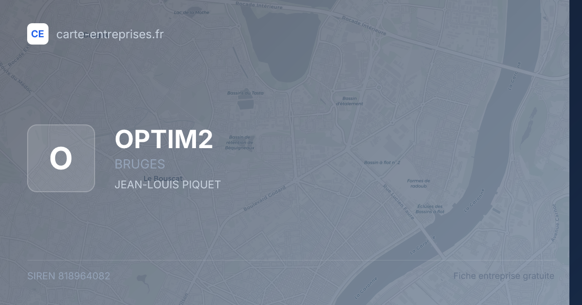 OPTIM2 — 818964082 — fiche entreprise