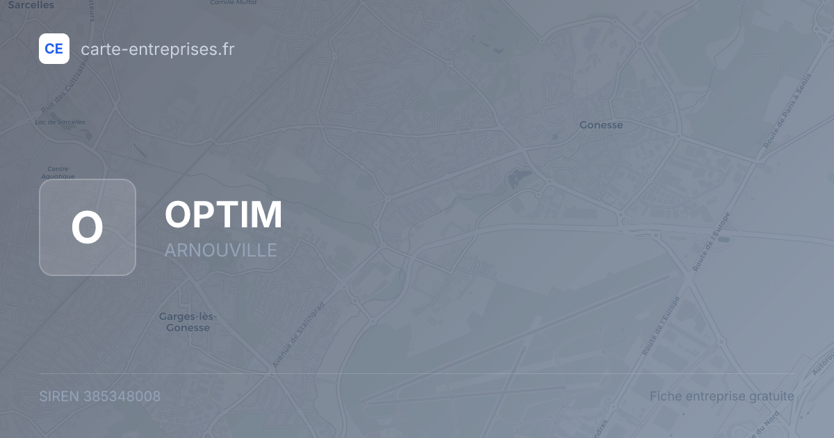 OPTIM — 385348008 — fiche entreprise