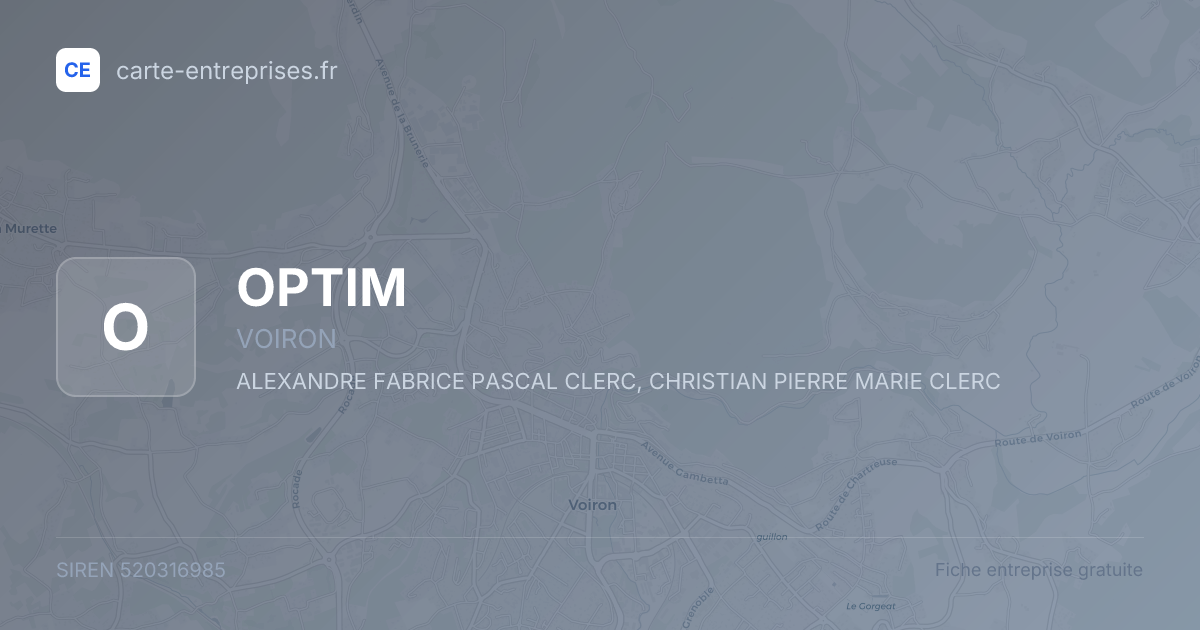 OPTIM — 520316985 — fiche entreprise