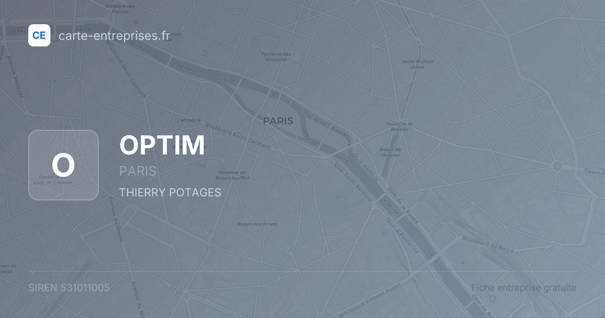 OPTIM — 531011005 — fiche entreprise