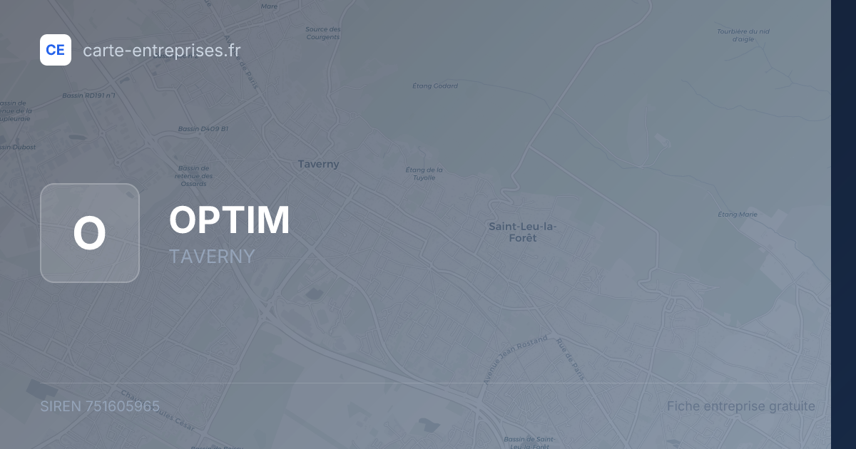 OPTIM — 751605965 — fiche entreprise