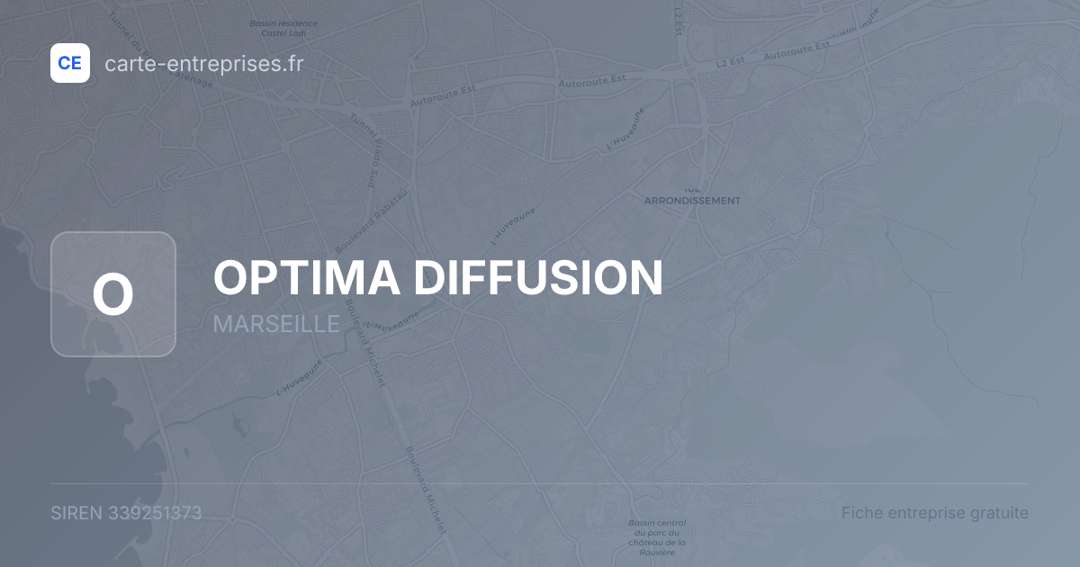 OPTIMA DIFFUSION — 339251373 — fiche entreprise