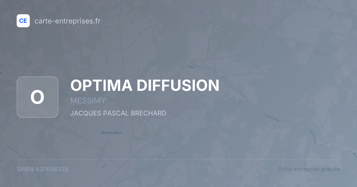 OPTIMA DIFFUSION — 437688328 — fiche entreprise