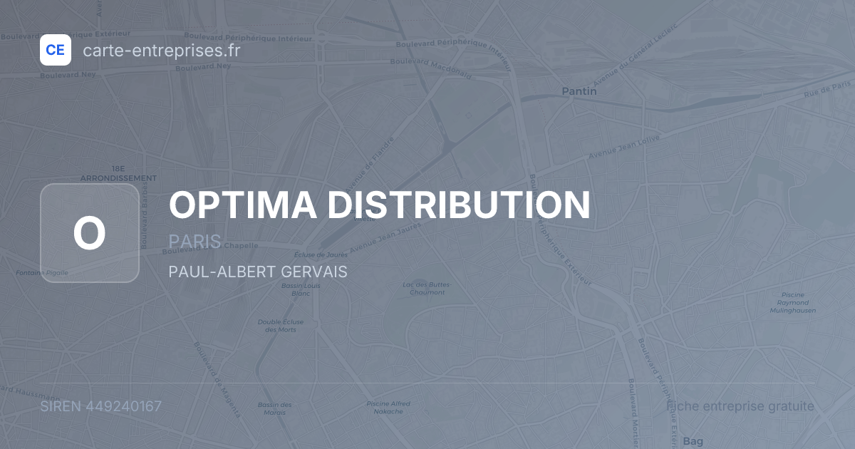OPTIMA DISTRIBUTION — 449240167 — fiche entreprise