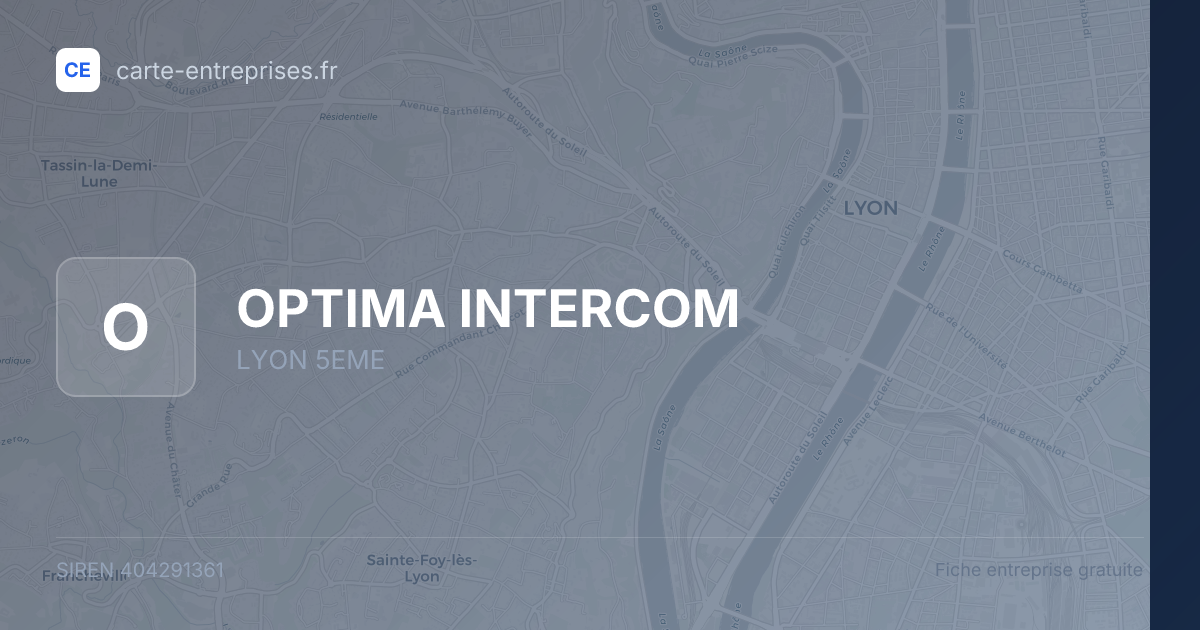 OPTIMA INTERCOM — 404291361 — fiche entreprise