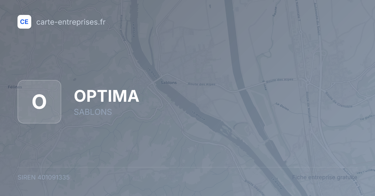 OPTIMA — 401091335 — fiche entreprise