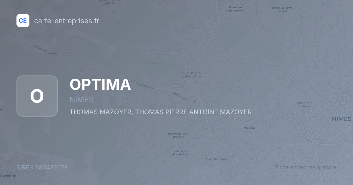 OPTIMA — 893482679 — fiche entreprise