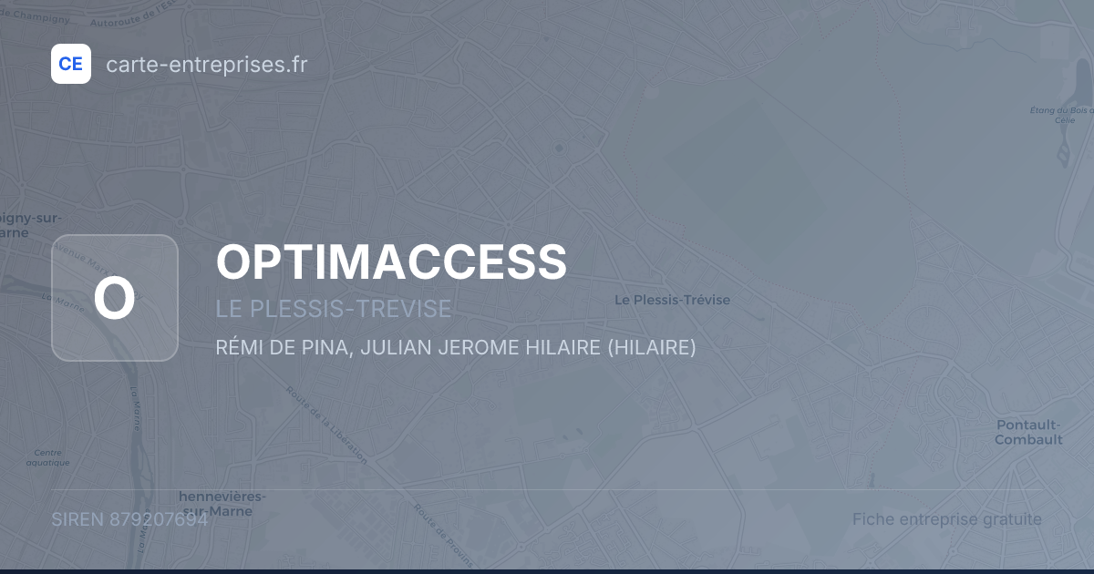 OPTIMACCESS — 879207694 — fiche entreprise