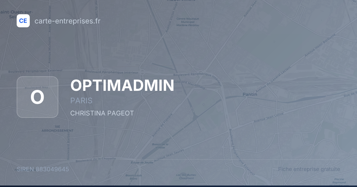 OPTIMADMIN — 883049645 — fiche entreprise