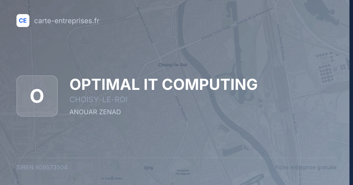 OPTIMAL IT COMPUTING — 809573504 — fiche entreprise