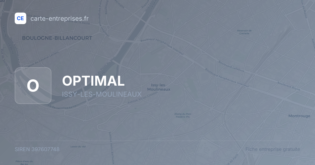 OPTIMAL — 397607748 — fiche entreprise