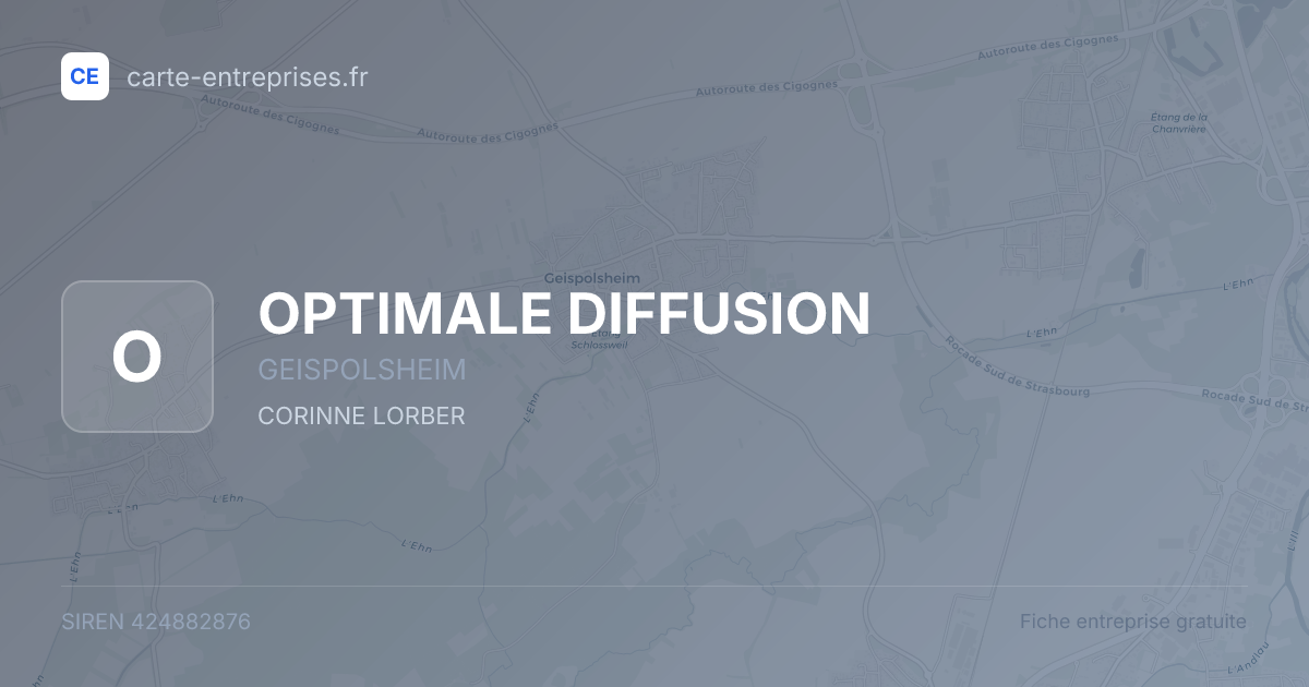 OPTIMALE DIFFUSION — 424882876 — fiche entreprise