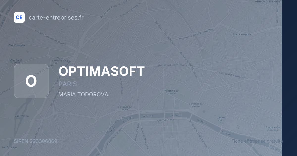 OPTIMASOFT — 993306869 — fiche entreprise