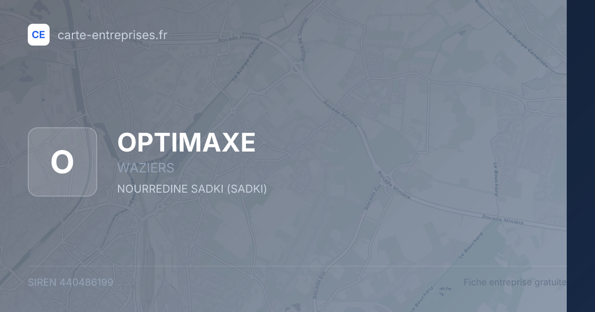 OPTIMAXE — 440486199 — fiche entreprise