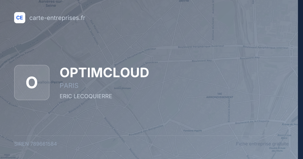 OPTIMCLOUD — 789661584 — fiche entreprise