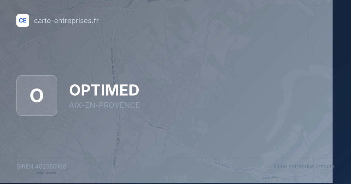 OPTIMED — 482350188 — fiche entreprise