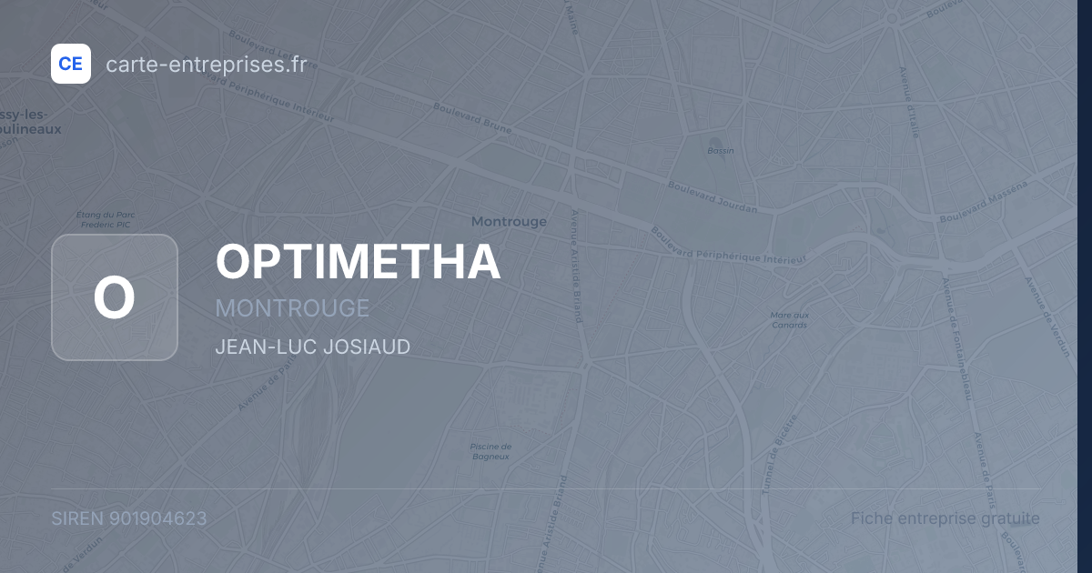 OPTIMETHA — 901904623 — fiche entreprise