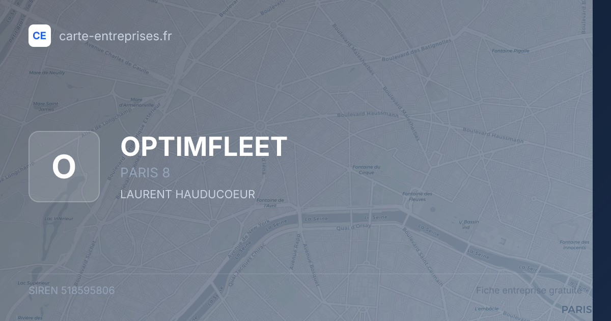 OPTIMFLEET — 518595806 — fiche entreprise