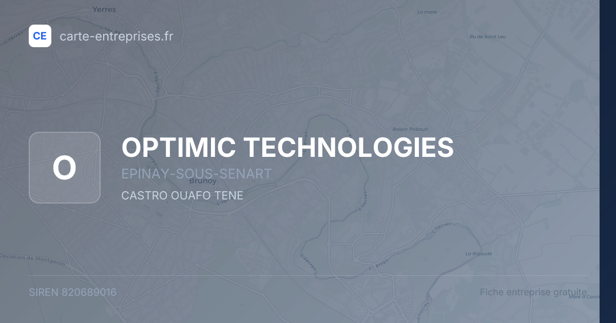 OPTIMIC TECHNOLOGIES — 820689016 — fiche entreprise