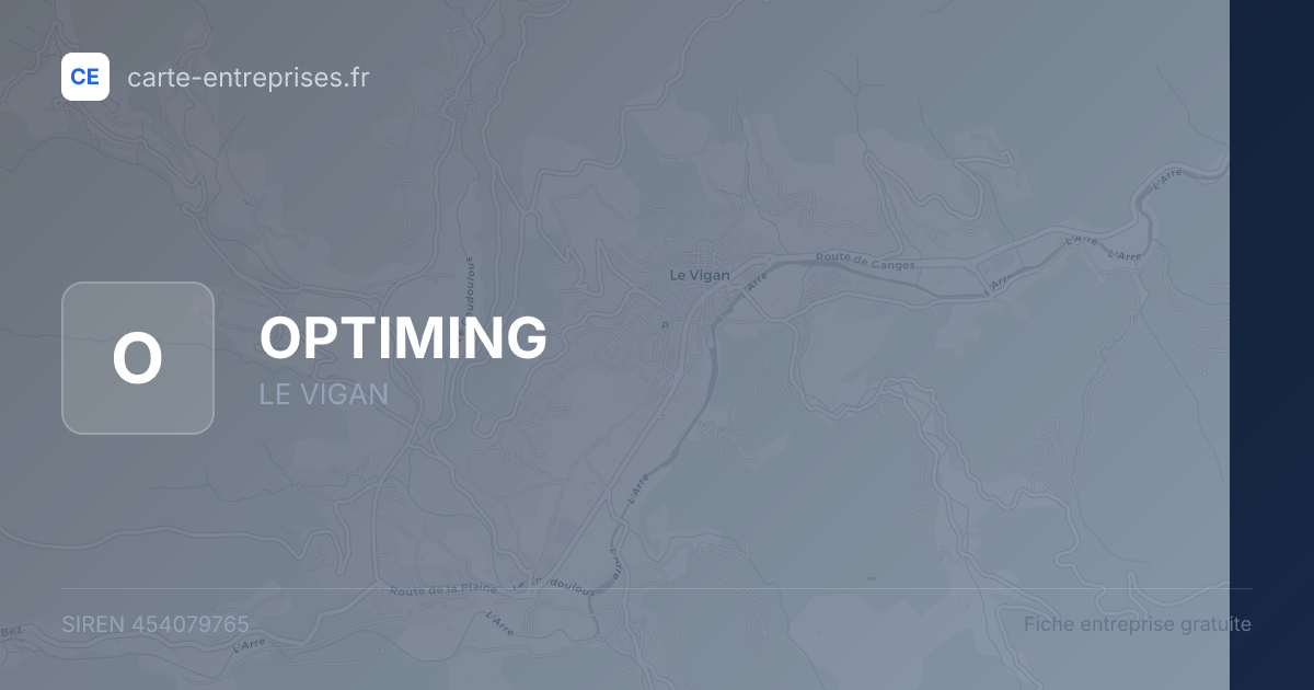 OPTIMING — 454079765 — fiche entreprise