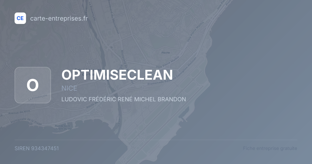 OPTIMISECLEAN — 934347451 — fiche entreprise