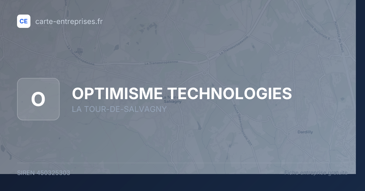 OPTIMISME TECHNOLOGIES — 450325303 — fiche entreprise