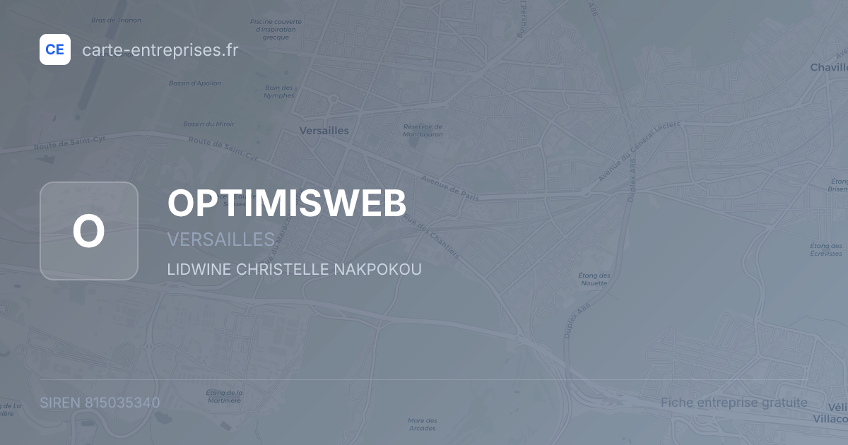 OPTIMISWEB — 815035340 — fiche entreprise