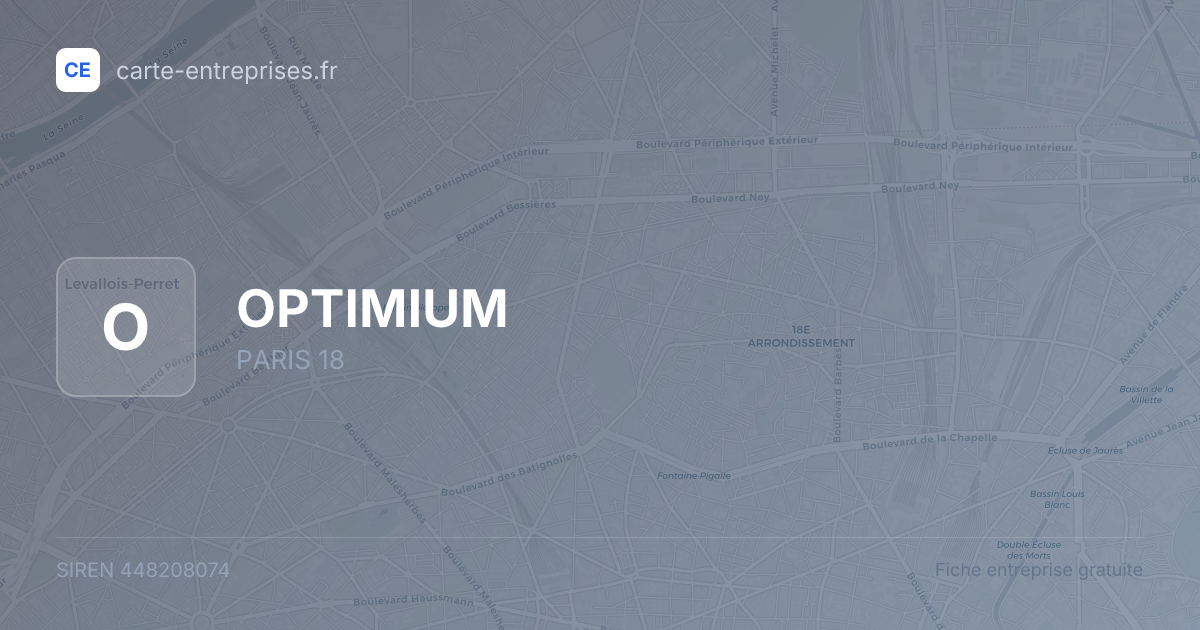 OPTIMIUM — 448208074 — fiche entreprise