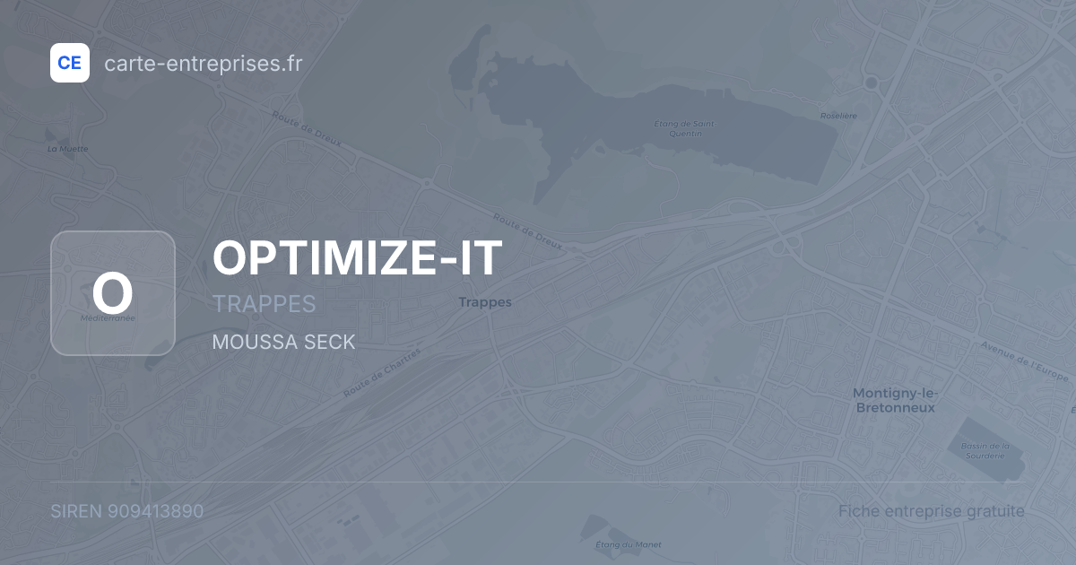 OPTIMIZE-IT — 909413890 — fiche entreprise