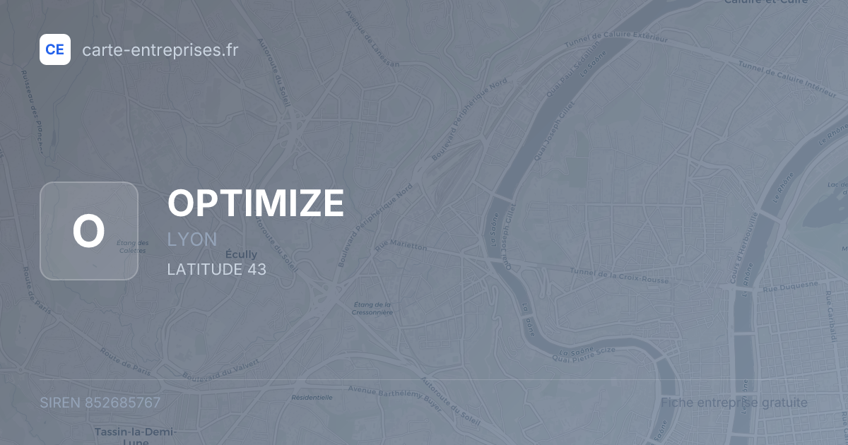 OPTIMIZE — 852685767 — fiche entreprise