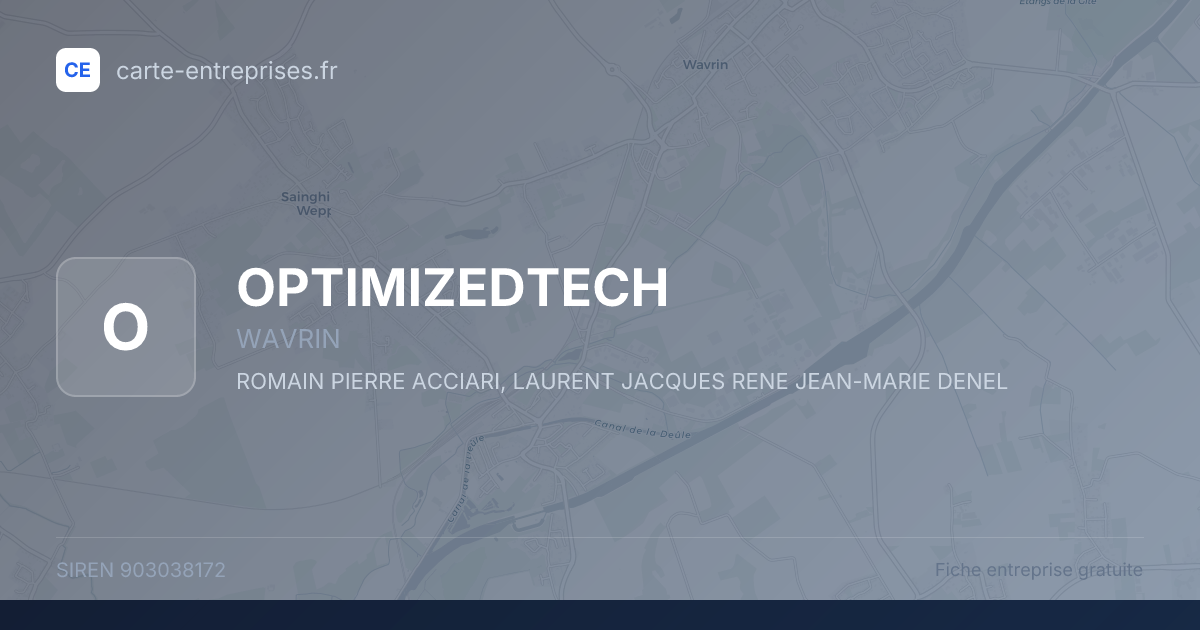 OPTIMIZEDTECH — 903038172 — fiche entreprise