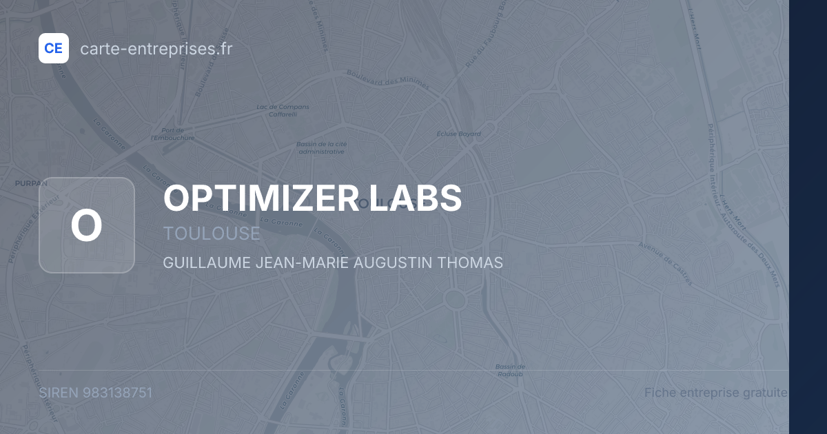 OPTIMIZER LABS — 983138751 — fiche entreprise