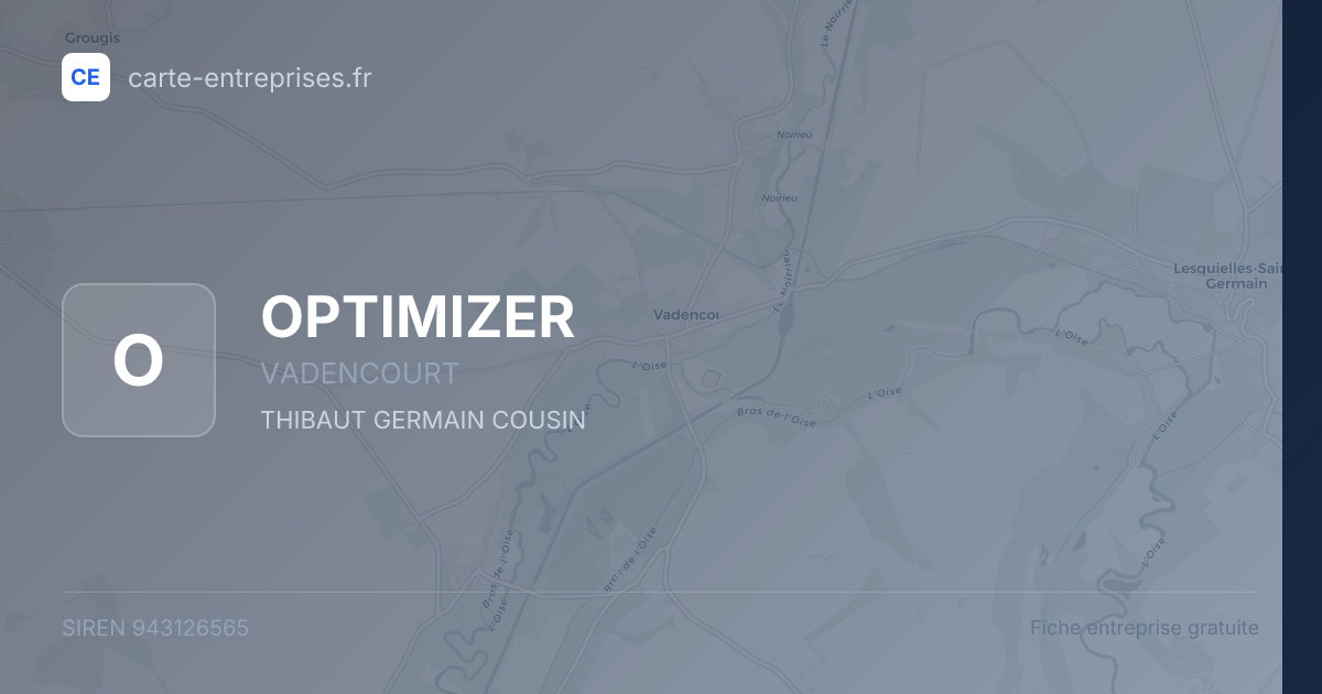 OPTIMIZER — 943126565 — fiche entreprise