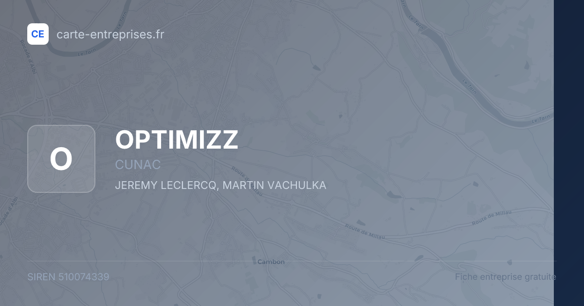 OPTIMIZZ — 510074339 — fiche entreprise