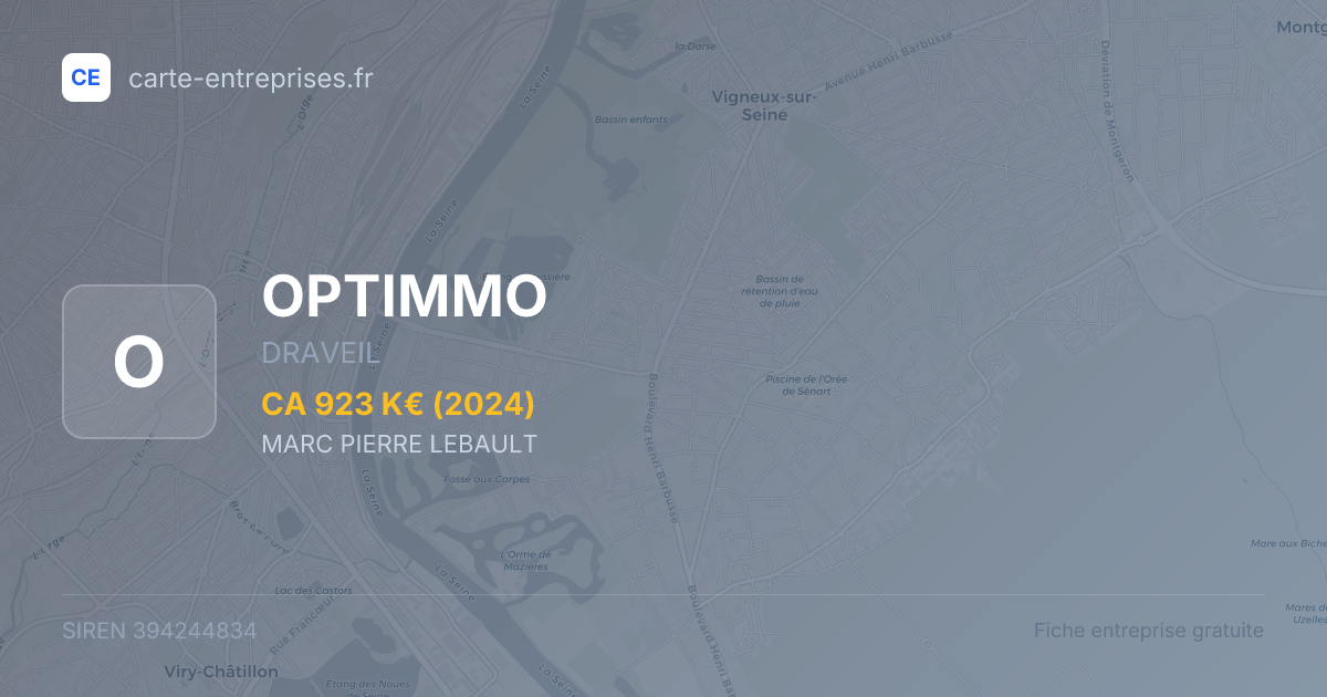 OPTIMMO — 394244834 — fiche entreprise