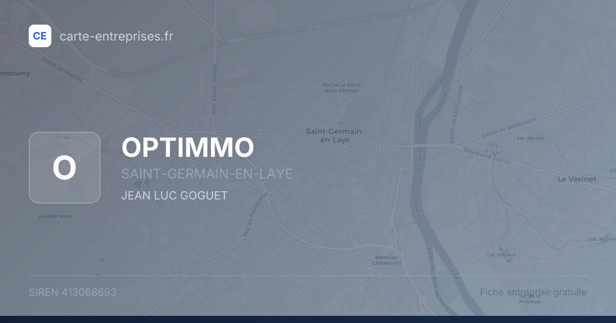OPTIMMO — 413068693 — fiche entreprise