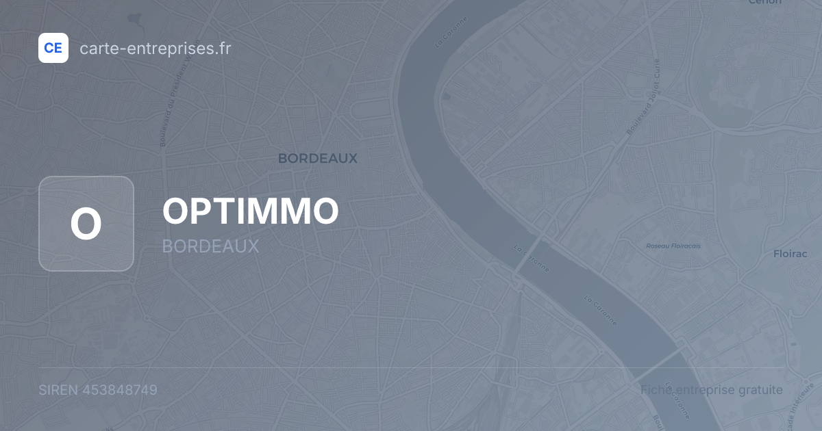 OPTIMMO — 453848749 — fiche entreprise