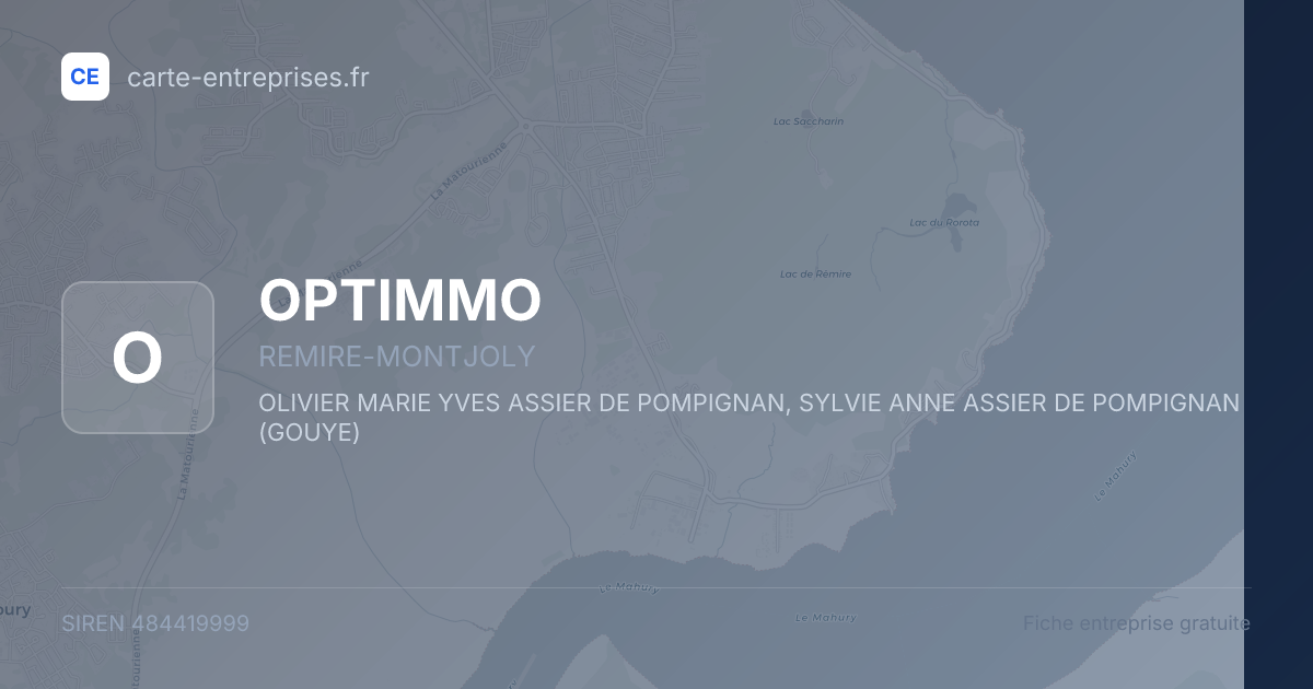 OPTIMMO — 484419999 — fiche entreprise