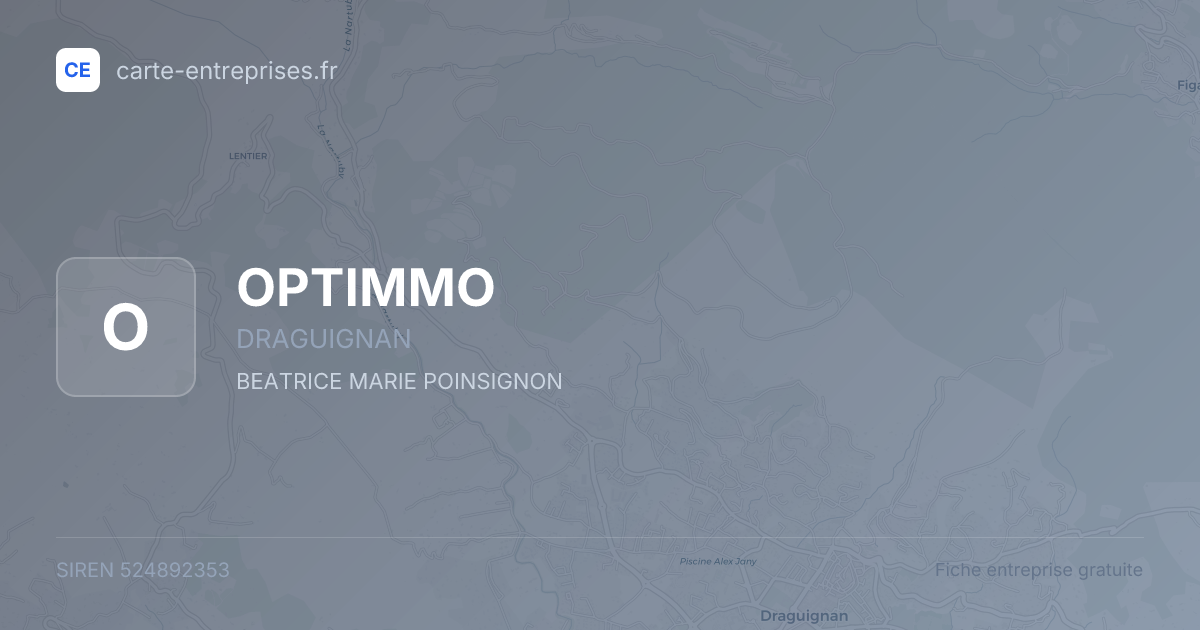 OPTIMMO — 524892353 — fiche entreprise